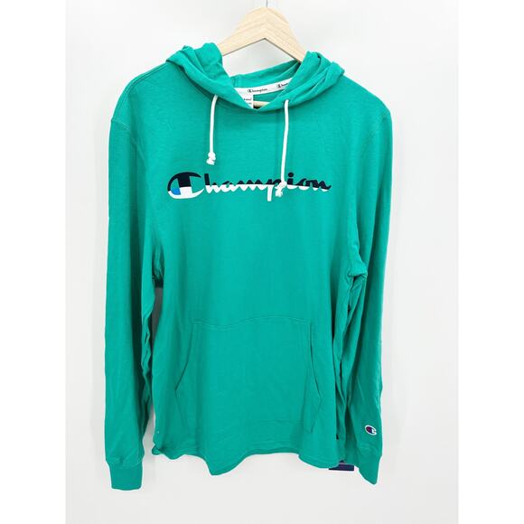 Champion Green Reef Heavyweight Jersey Pullover Hoodie Men's Size Medium M NWT - Picture 1 of 7